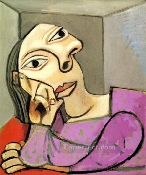 Pablo Picasso Painting - Woman leaning 3 1939 cubist Pablo Picasso